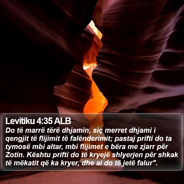 Levitiku 4:35 ALB Bible Study