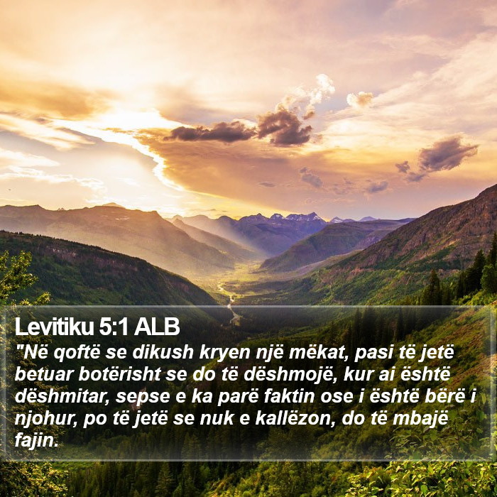 Levitiku 5:1 ALB Bible Study