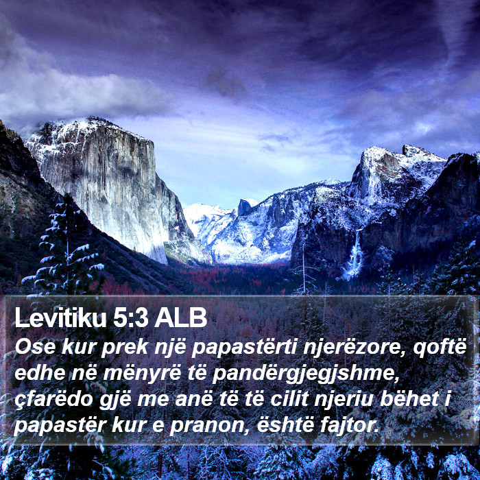 Levitiku 5:3 ALB Bible Study