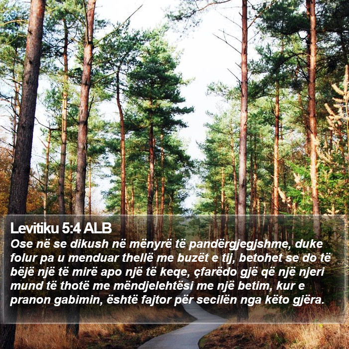Levitiku 5:4 ALB Bible Study