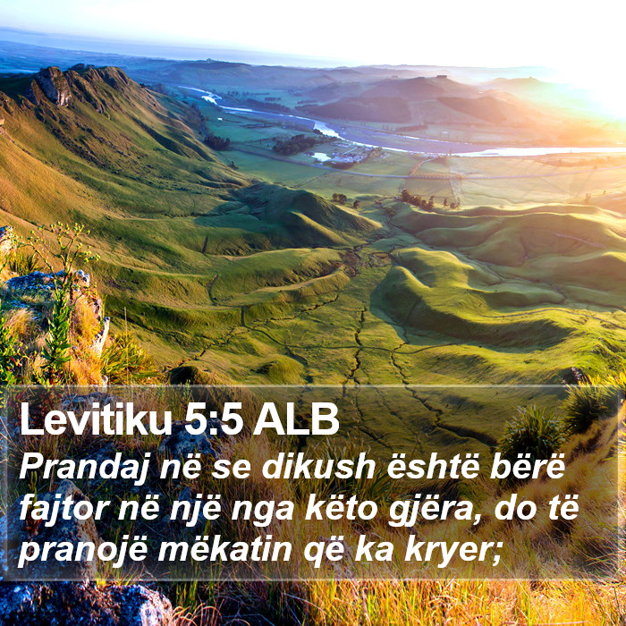 Levitiku 5:5 ALB Bible Study
