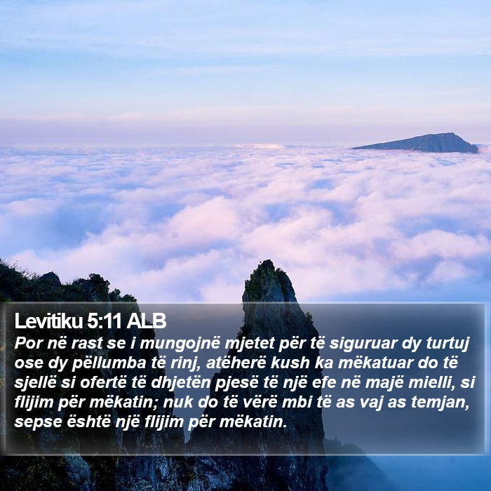 Levitiku 5:11 ALB Bible Study