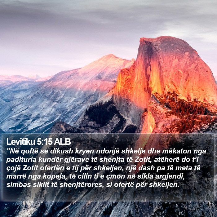 Levitiku 5:15 ALB Bible Study