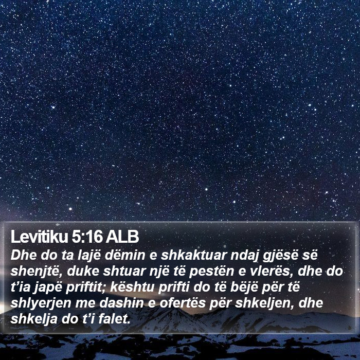 Levitiku 5:16 ALB Bible Study