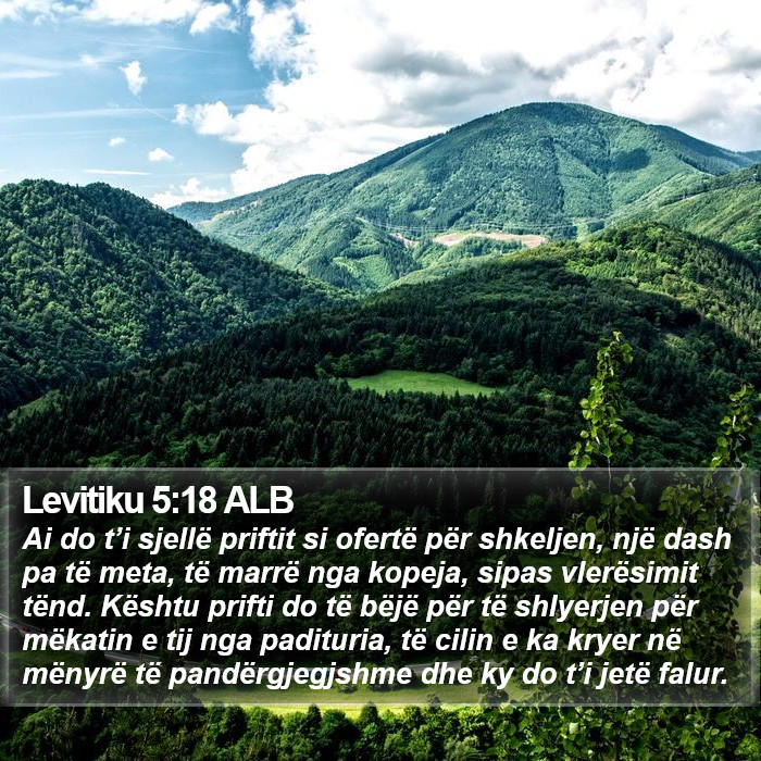 Levitiku 5:18 ALB Bible Study
