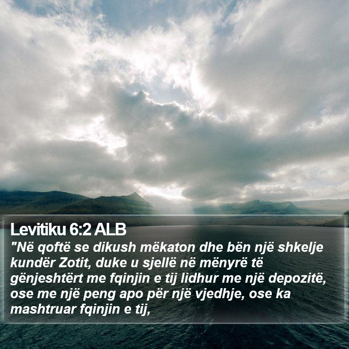 Levitiku 6:2 ALB Bible Study