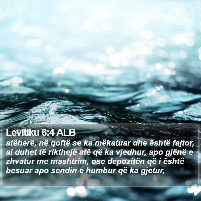 Levitiku 6:4 ALB Bible Study