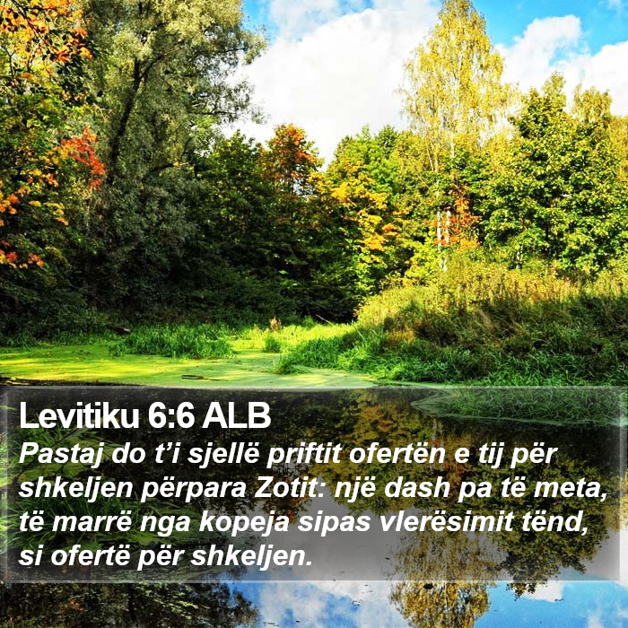 Levitiku 6:6 ALB Bible Study