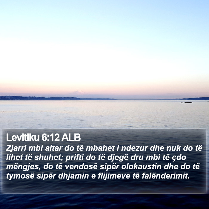 Levitiku 6:12 ALB Bible Study