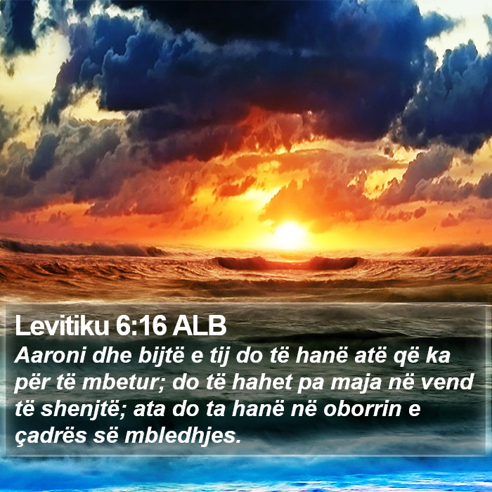 Levitiku 6:16 ALB Bible Study