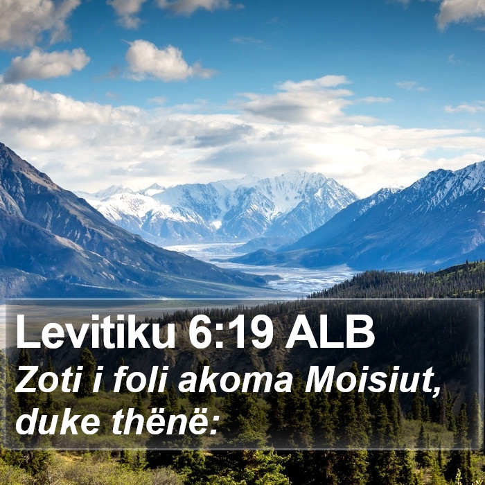 Levitiku 6:19 ALB Bible Study