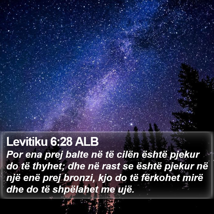 Levitiku 6:28 ALB Bible Study