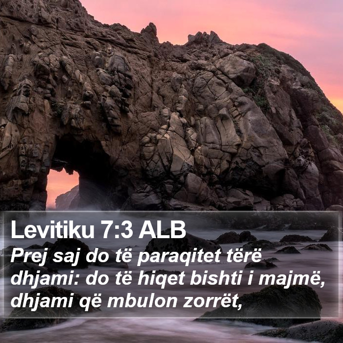 Levitiku 7:3 ALB Bible Study