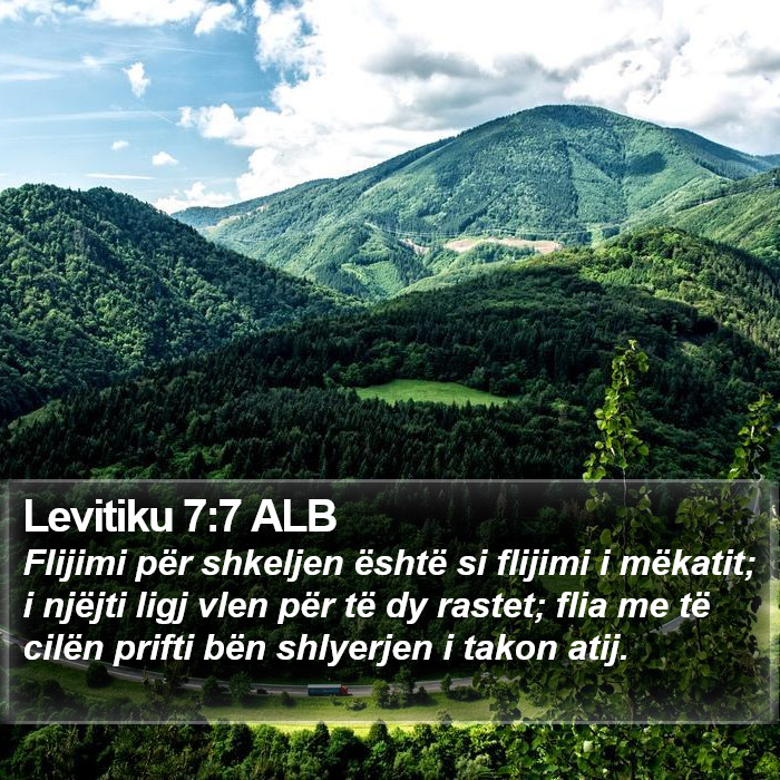 Levitiku 7:7 ALB Bible Study