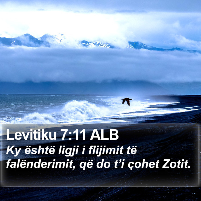 Levitiku 7:11 ALB Bible Study