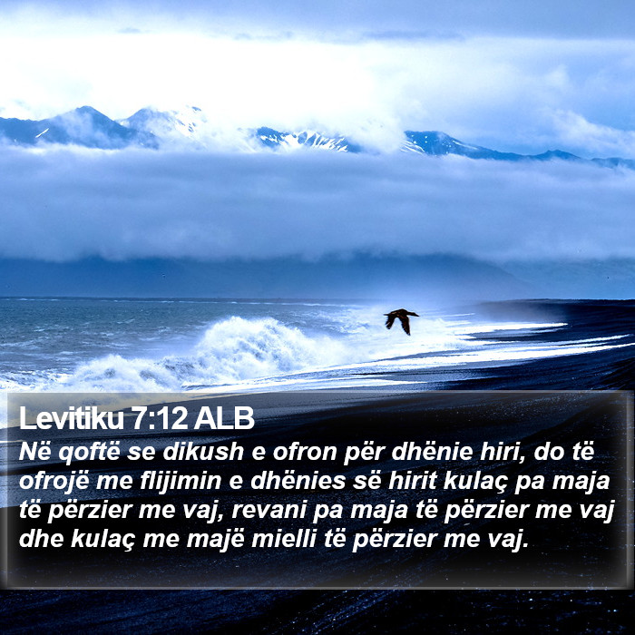 Levitiku 7:12 ALB Bible Study