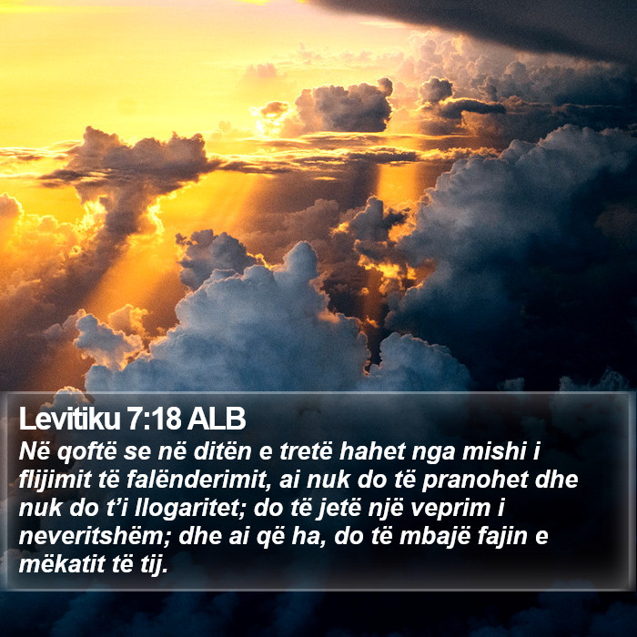 Levitiku 7:18 ALB Bible Study