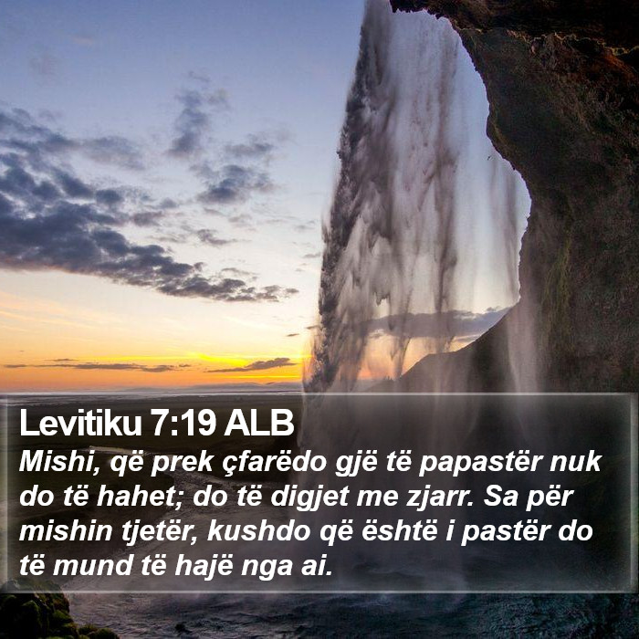 Levitiku 7:19 ALB Bible Study