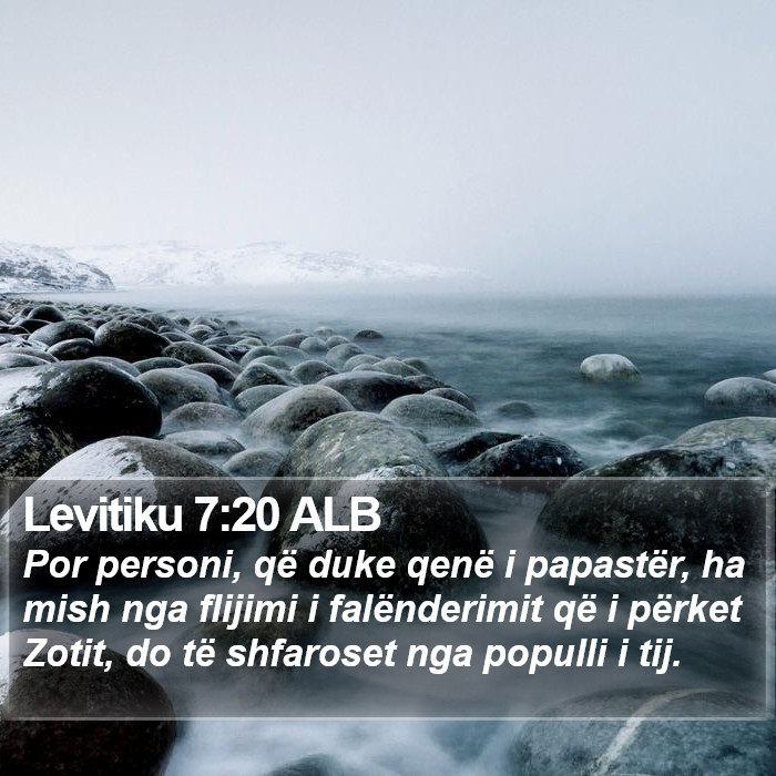 Levitiku 7:20 ALB Bible Study