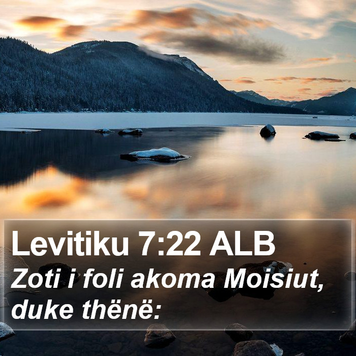 Levitiku 7:22 ALB Bible Study