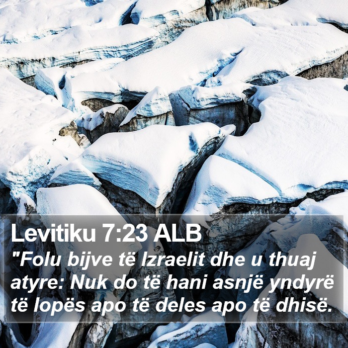 Levitiku 7:23 ALB Bible Study