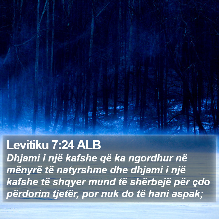 Levitiku 7:24 ALB Bible Study