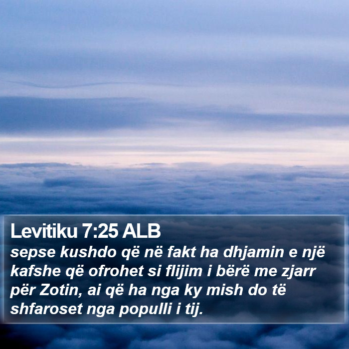 Levitiku 7:25 ALB Bible Study