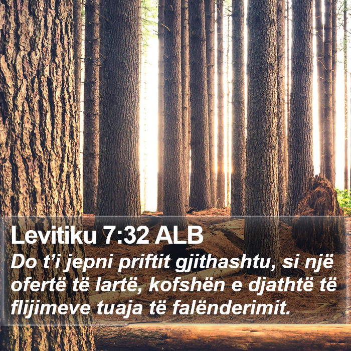 Levitiku 7:32 ALB Bible Study