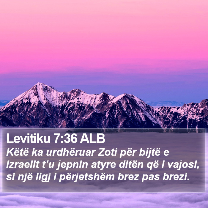 Levitiku 7:36 ALB Bible Study