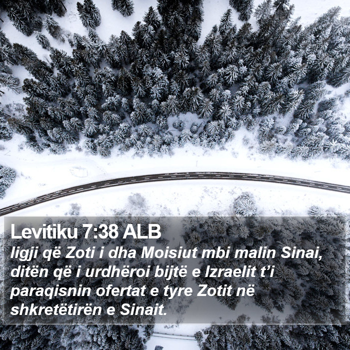 Levitiku 7:38 ALB Bible Study