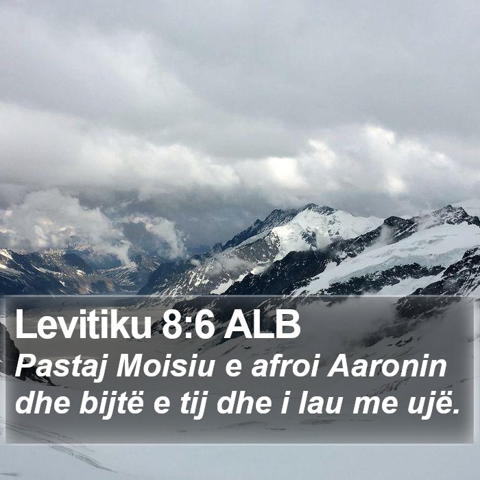 Levitiku 8:6 ALB Bible Study