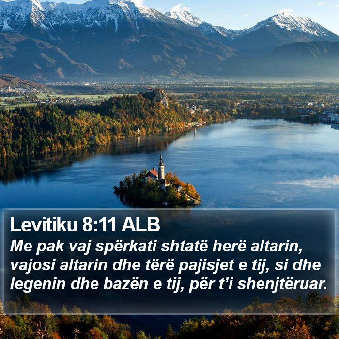 Levitiku 8:11 ALB Bible Study