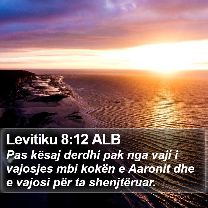 Levitiku 8:12 ALB Bible Study