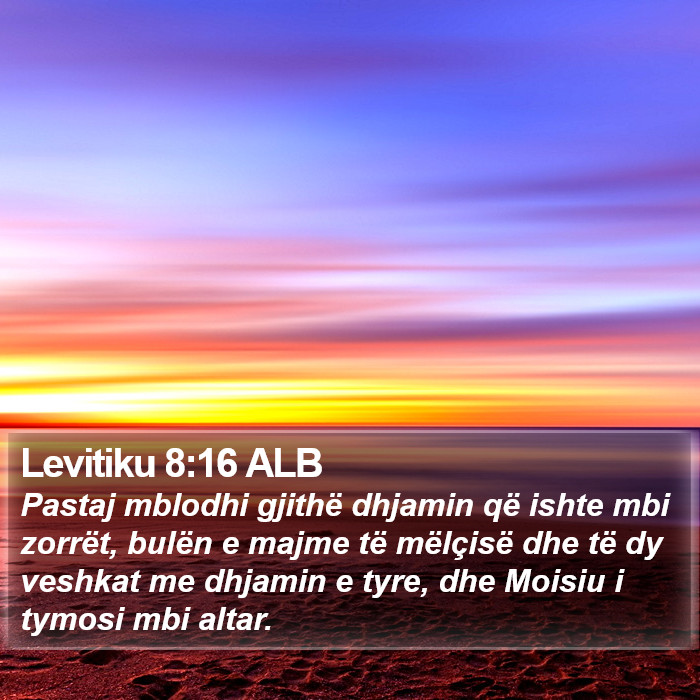 Levitiku 8:16 ALB Bible Study