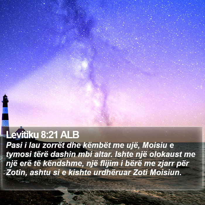 Levitiku 8:21 ALB Bible Study