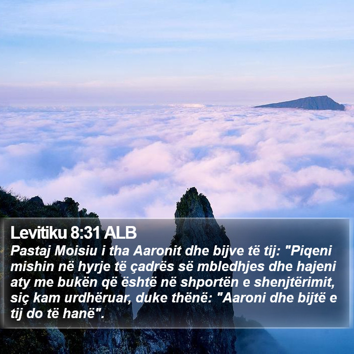 Levitiku 8:31 ALB Bible Study