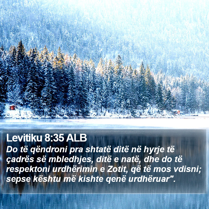 Levitiku 8:35 ALB Bible Study