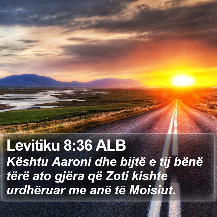 Levitiku 8:36 ALB Bible Study