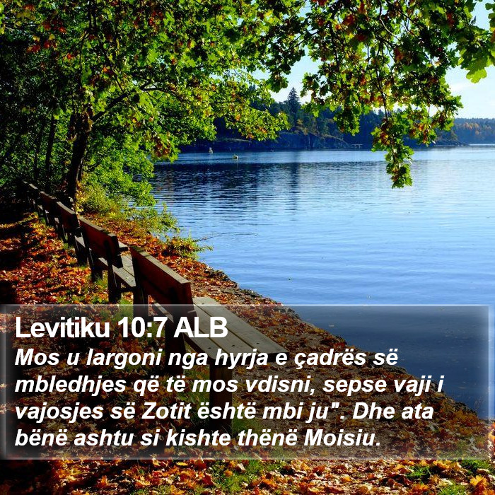 Levitiku 10:7 ALB Bible Study