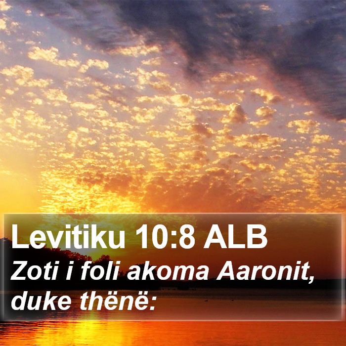 Levitiku 10:8 ALB Bible Study