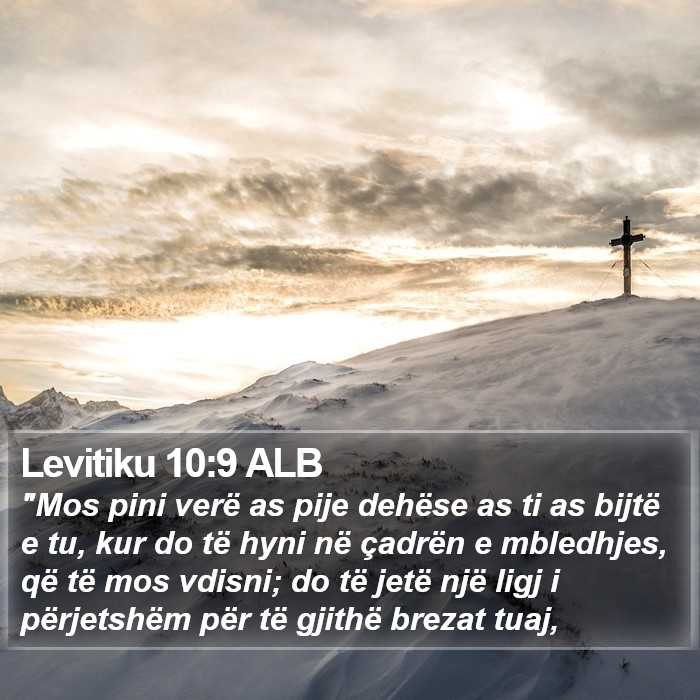 Levitiku 10:9 ALB Bible Study