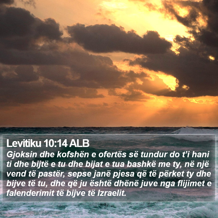 Levitiku 10:14 ALB Bible Study