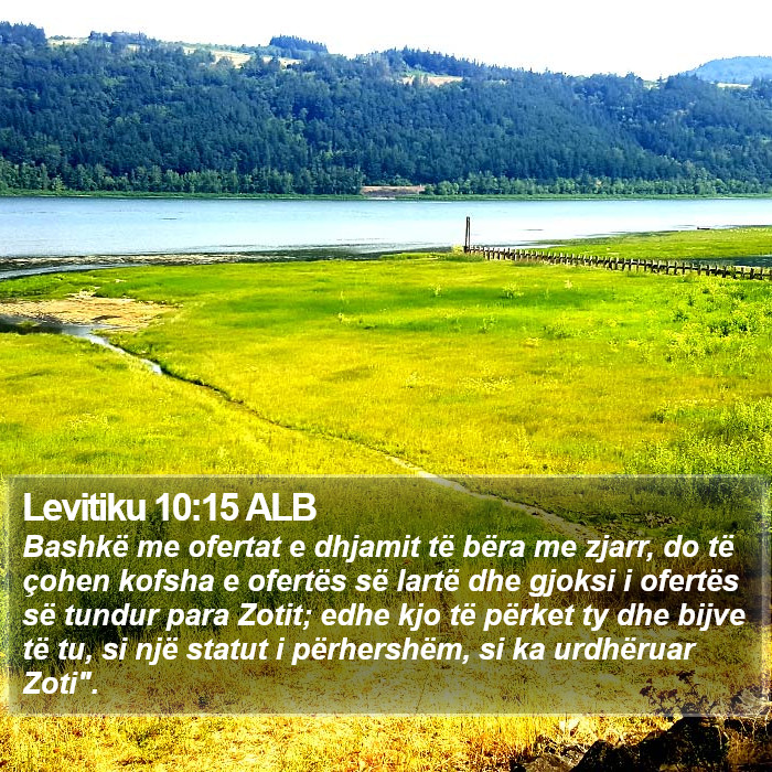 Levitiku 10:15 ALB Bible Study