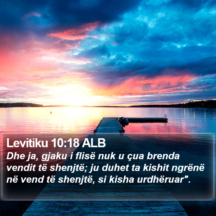 Levitiku 10:18 ALB Bible Study