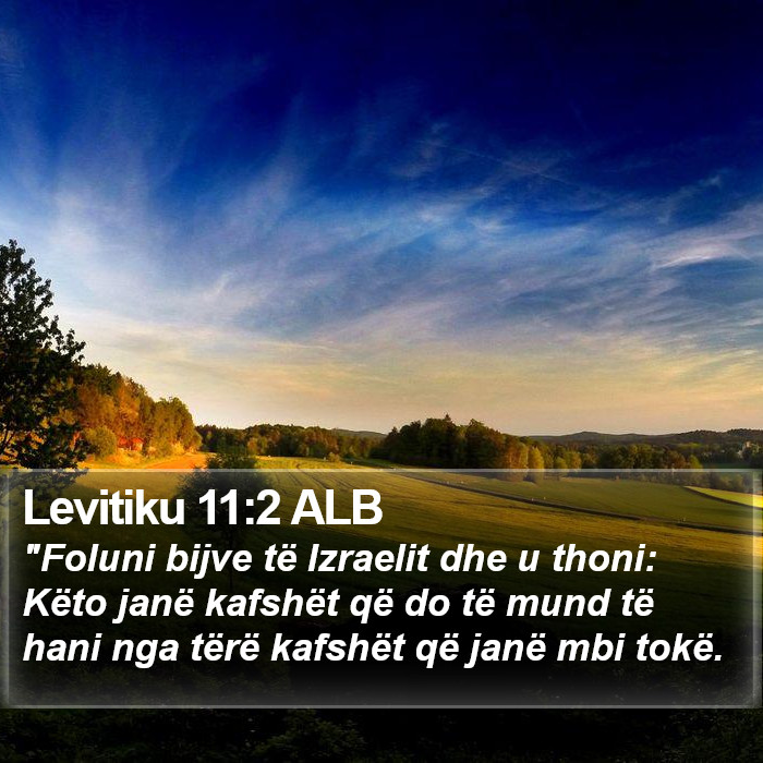 Levitiku 11:2 ALB Bible Study