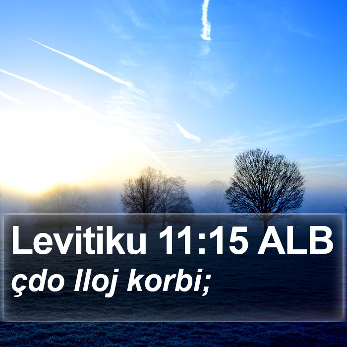 Levitiku 11:15 ALB Bible Study