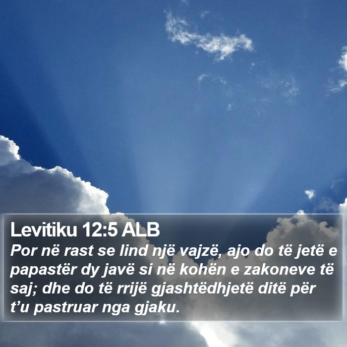 Levitiku 12:5 ALB Bible Study