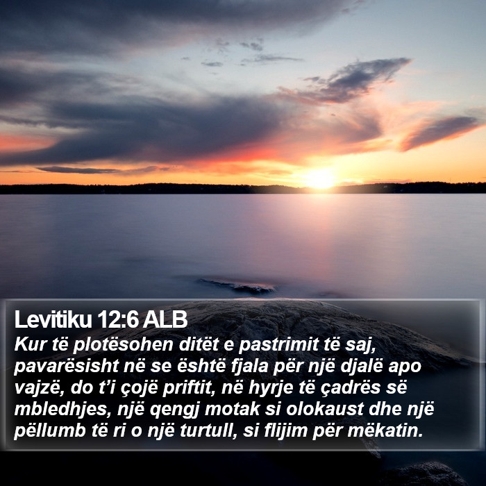 Levitiku 12:6 ALB Bible Study