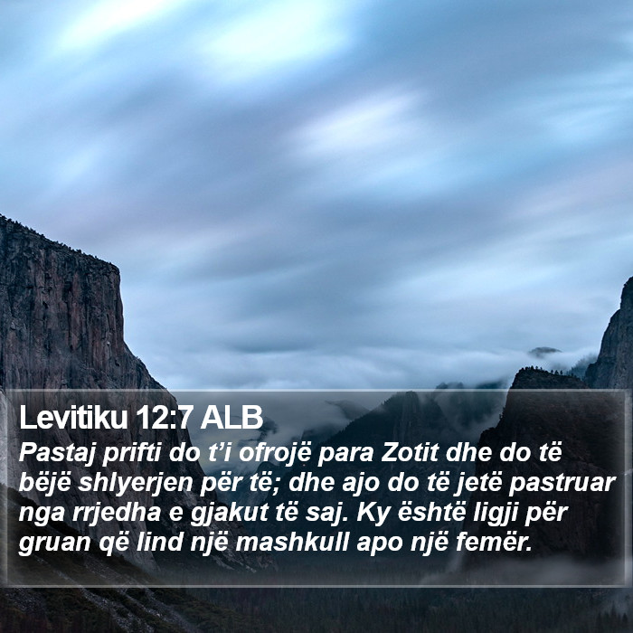 Levitiku 12:7 ALB Bible Study