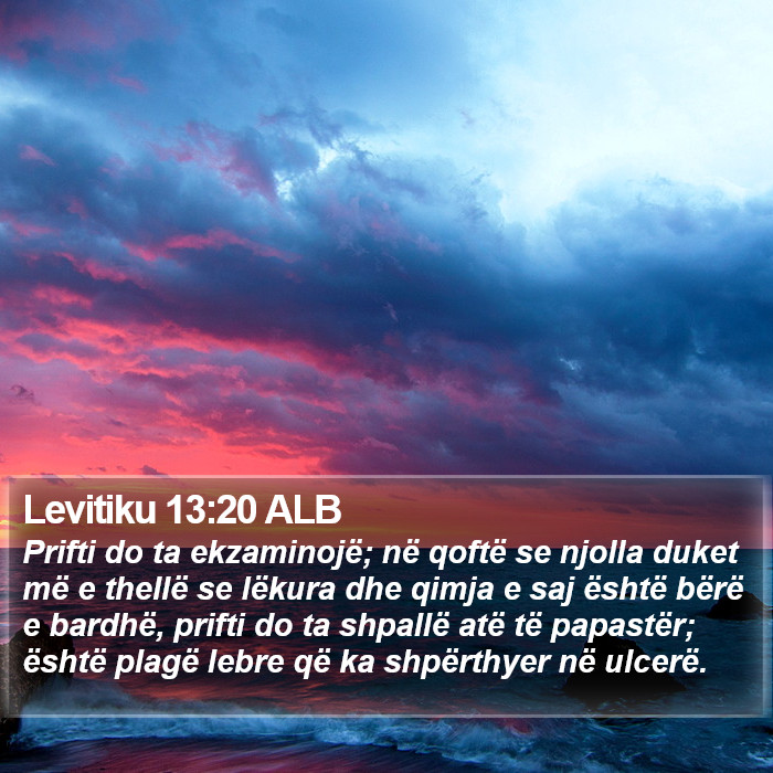 Levitiku 13:20 ALB Bible Study